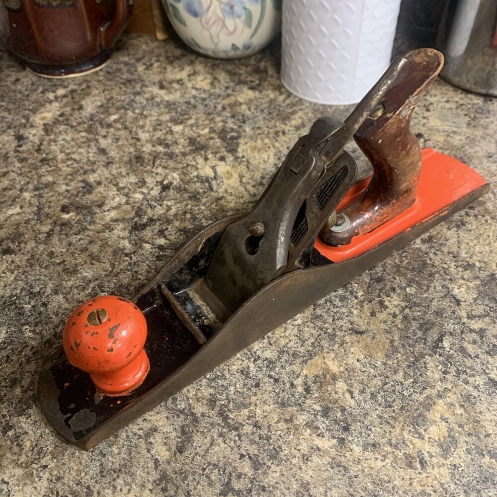 Sargent No. 414 Fore Plane Vintage Cast Iron Hand Plane | MISSING ADJUSTER YOKE